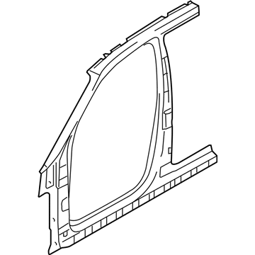 Hyundai 71201-2E001 Pillar Assembly-Front Inner,LH