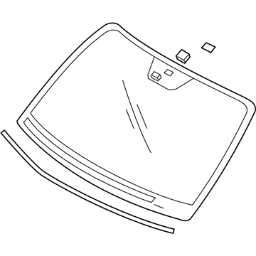 Hyundai 86110-0W011 Windshield Glass Assembly