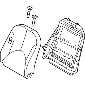 Hyundai 88400-1R390-N2B Back Assembly-Front Seat Passenger