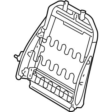 Hyundai 88410-1R500 Frame Assembly-Front Seat Back PASSEN