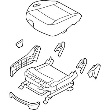 Hyundai 88106-3J001-R7D Cushion Assembly-Front Seat,Passenger