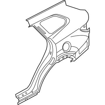 Hyundai 71503-B8C01 Panel Assembly-Quarter Outer,LH