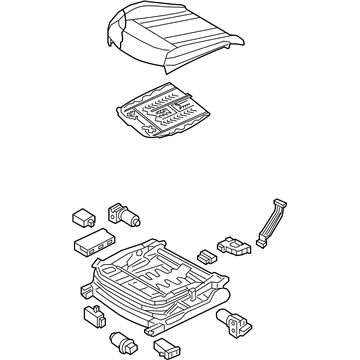 Hyundai 88100-B1870-PPS Cushion Assembly-Front Seat,Driver