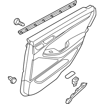 Hyundai 83306-B1261-4SG Panel Assembly-Rear Door Trim,RH