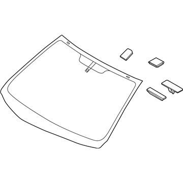 Hyundai 86111-G2250 Windshield Glass Assembly