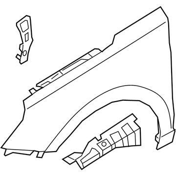 Hyundai 66320-G3000 Panel Assembly-Fender,RH