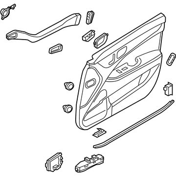 Hyundai 82301-3N701-W3V Panel Complete-Front Door Trim,LH