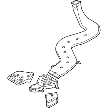 Hyundai 97360-GI000 DUCT ASSY-REAR HEATING,LH