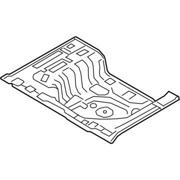 Hyundai 65513-K2000 Panel Assembly-Rear Floor,RR