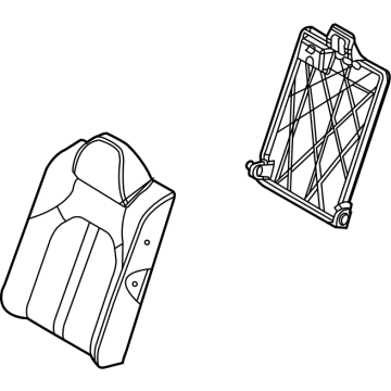 Hyundai 89300-L5500-VSM Back Assembly-RR Seat LH