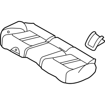 Hyundai 89100-L5050-VSM CUSHION ASSY-RR SEAT