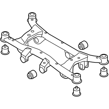 2009 Hyundai Tucson Rear Crossmember - 62605-0Z510