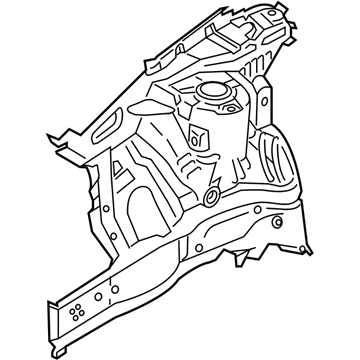 Hyundai 64502-J9000 Panel Assembly-Fender Apron,RH