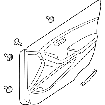 Hyundai 82308-A5100-RYD Panel Assembly-Front Door Trim,RH