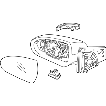 Hyundai 87610-G2400 Mirror Assembly-Outside Rear View,LH