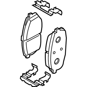 2021 Hyundai Veloster Brake Pad Set - 58101-J3A00