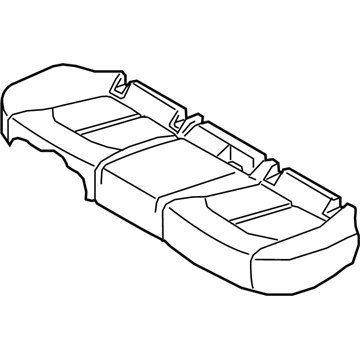 Hyundai 89160-E6030-S3P Rear Seat Cushion Covering Assembly