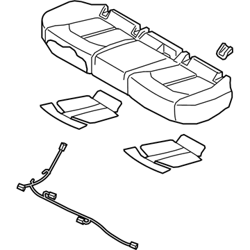 Hyundai 89100-C1080-SLS Cushion Assembly-Rear Seat