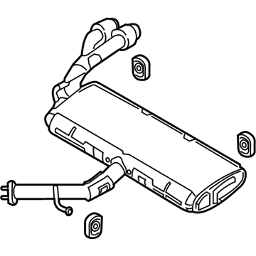 2019 Hyundai Elantra Muffler - 28710-F2970