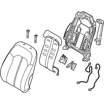 Hyundai 88300-C2KE0-XTK Back Assembly-FR Seat Driver