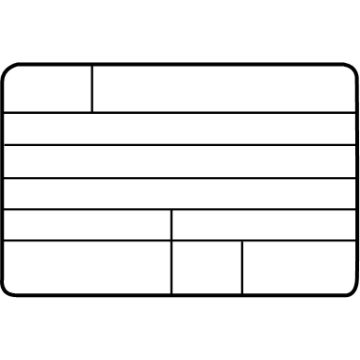 Hyundai 32450-2G260 LABEL-EMISSION