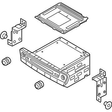 Hyundai 96560-B1670-RJ4 Head Unit Assembly-Avn