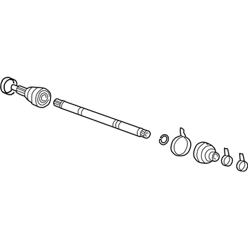 1994 Hyundai Sonata CV Joint - 49607-34B10