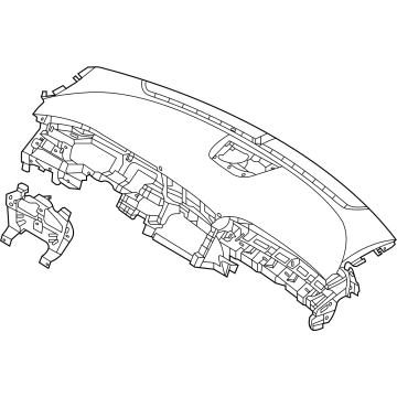 Hyundai 84701-CW001-NNB CRASH PAD ASSY-MAIN