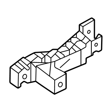 Hyundai 86829-DS000 BRACKET-RR WHEEL HOUSE TRIM,LH