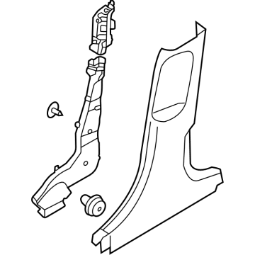 Hyundai 85845-GI000-NNB TRIM ASSY-CTR PILLAR LWR RH