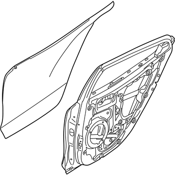 Hyundai 77004-J3000 Panel Assembly-Rear Door,RH