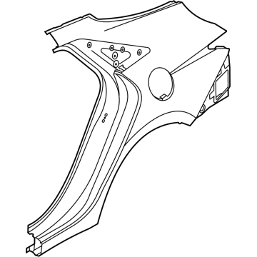 Hyundai 71504-IBC00 PANEL ASSY-QUARTER OUTER,RH