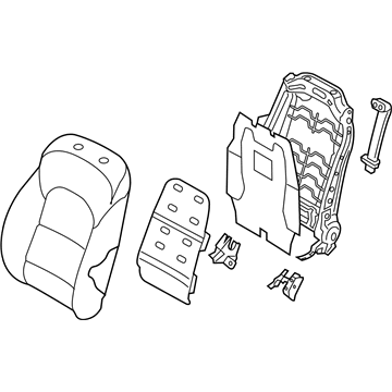 Hyundai 88400-D3690-RTE Back Assembly-FR Seat,RH