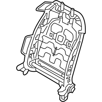 Hyundai 88310-2V040 Frame Assembly-Front Seat Back Driver