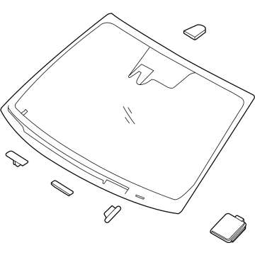 Hyundai Sonata Hybrid Windshield - 86111-L5040