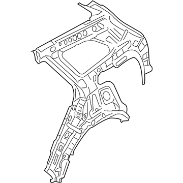 Hyundai 71602-B8050 Panel Assembly-Quarter Inner,RH