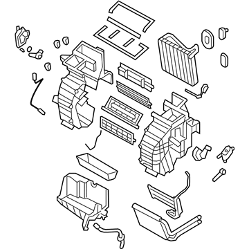 Hyundai 97205-1E015 Heater & Evaporator Assembly