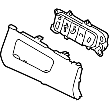 Hyundai 93700-F2200-XUG Switch Assembly-Side Crash Pad