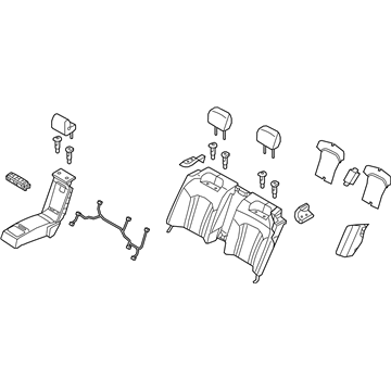 Hyundai 89305-B1200-PPR Back Assembly-Rear Seat