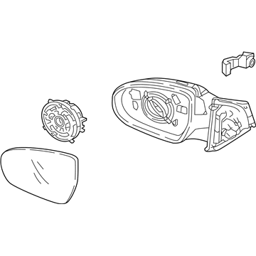 Hyundai 87620-J9660-C5G Mirror Assembly-Outside RR View,RH