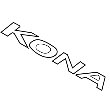 Hyundai 86310-J9000 Kona Emblem