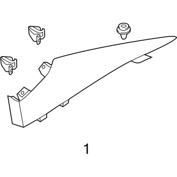 Hyundai 85860-1R000-9Y Trim Assembly-Rear Pillar RH