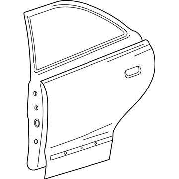 Hyundai 77004-25010 Panel Assembly-Rear Door,RH