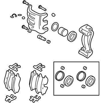 Hyundai 58300-26050 Disc Brake Assembly-Rear,LH