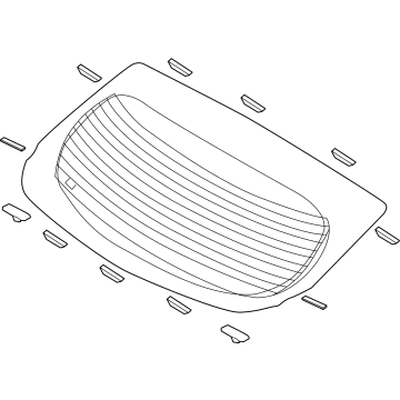 Hyundai 87110-GI200 GLASS ASSY-TAIL GATE