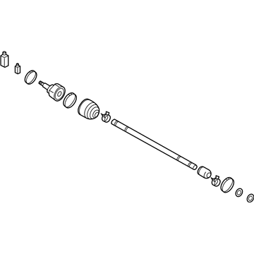 Hyundai 49526-H9300 Joint & Shaft Kit-Front Axle W