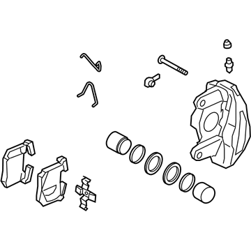 Hyundai 58230-J5000 Brake Assembly-Rear Wheel,RH