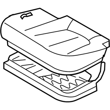 Hyundai 89100-0W800-MKR Cushion Assembly-2ND Seat,LH