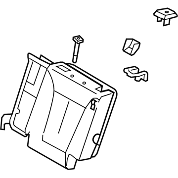 Hyundai 89300-0W810-MKW Back Assembly-2ND Seat,LH