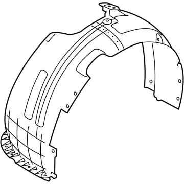 Hyundai 86812-GI000 GUARD ASSY-FRONT WHEEL,RH